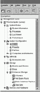 Управление системой с помощью Solaris Management Console